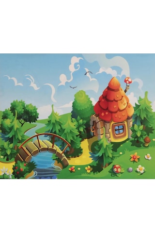 Magic Art Sayılarla Boyama Tuval 40x50 Cm Şirin Köy
