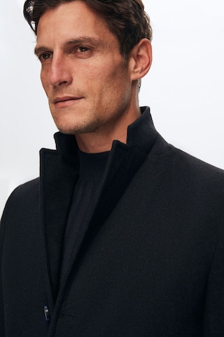 Ds Damat Regular Fit Lacivert Mono Yaka Kaşe Kaban 5HF08ORT10000 Lacivert