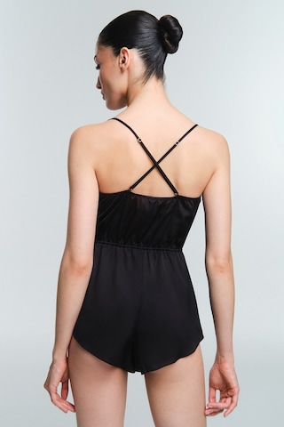 Penti Siyah Obsidia Dantelli Body