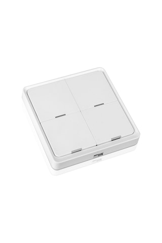 Fosenze Tuya Zigbee Akıllı Ev Kablosuz 4 Yollu Sahne Tuşu Paneli Anahtarı Pil Dahil Değil