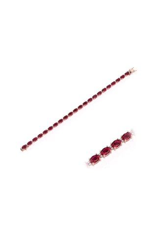 10,30 Karat Pırlantalı Yakut Bileklik