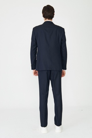 Lacivert Modern Kesim Slim Fit Erkek Takım Elbise Laci