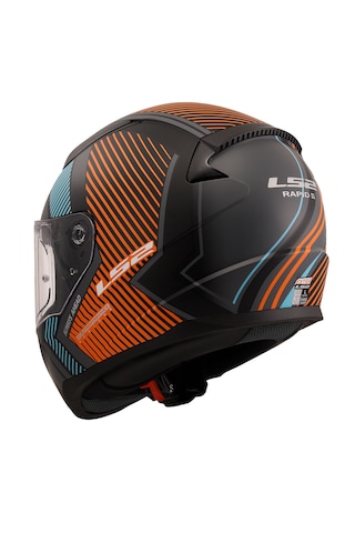 Ls2 Rapıd 2 Extra Full Face Motosiklet Kaskı Mat Gri - Neon Turuncu