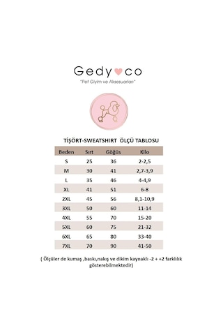 Gedyco Marine Küçük Irk Köpek Sweatshirtü