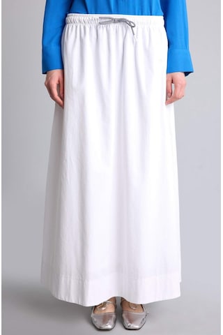 Defacto A Kesim Poplin Maxi Etek H5642ax26smwt79 Beyaz-wt79