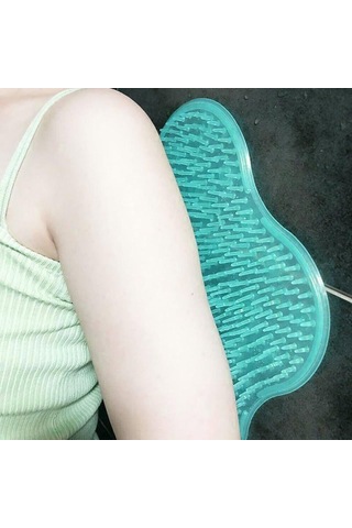 Homyl Ayak Masajı Pedi Kaymaz Vantuz Banyo Için Mavi