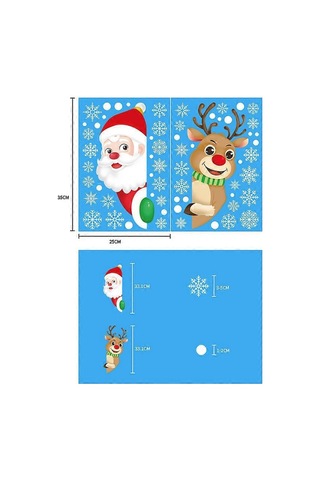 Noel Çıkartmaları Kendin Yap Noel Çıkartmaları Dekoratif Pencere Çıkartmaları 2024 Noel Çıkartmaları Noel Ağacı Çıkartmaları Noel