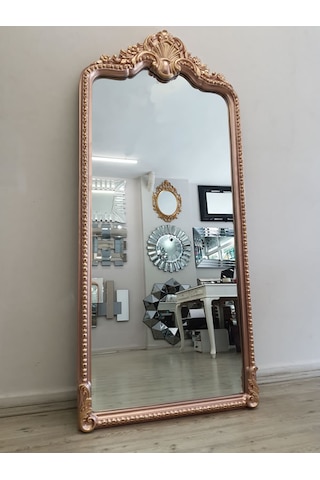 Ayna Denizi Princess Great Copper Gold Model Rose Gold Altın Renk Dekoratif Boy Aynası Altın - Rose Gold
