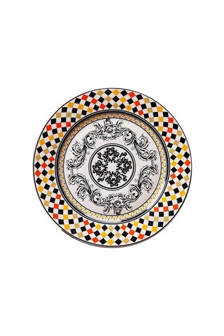 Lucky Art Margery Bone Porselen Barok Desenli 6 Lı Tabak Seti 27 Cm Lyhd 538