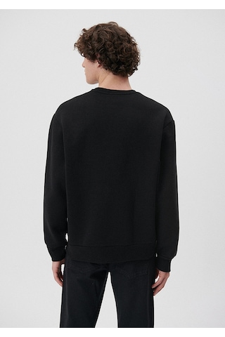 Mavi - Mavi Logo Baskılı Siyah Sweatshirt 0611716-900 Siyah