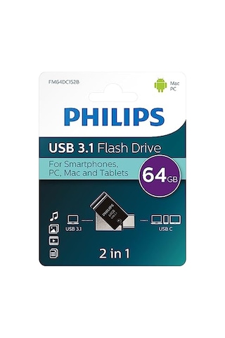 64gb Otg Dual Drive Type-c Ve Usb Flash Bellek Genel