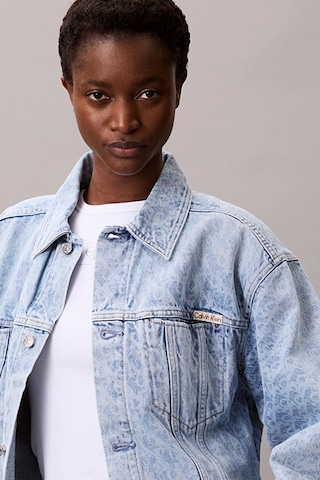 Calvin Klein Jeans Kadın Beli Büzgülü Ck Logolu Mavi Ceket Lv047c782g-x0s Mavi