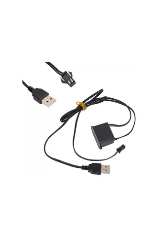 Sh Powermaster Pm-6076 5 Metre 5 Volt Usb Adaptörlü Neon Kırmızı İp Aydınlatma Najmaddin