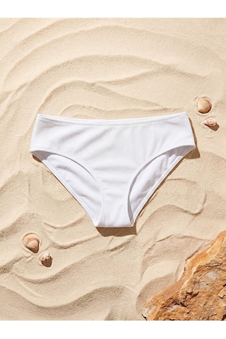 Lcw Dream Beyaz Kadın Düz Bikini Alt