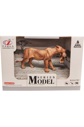 Calimera Toys Hayvan Figürleri Oyuncak Dişi Aslan Ve Yavrusu Hayvan
