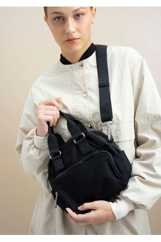 Matthew Cox Byn2335 Çok Gözlü Yıkanabilir Kumaş Çapraz Çanta Kadın Çok Renkli