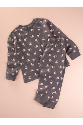 Cigit Desenli Pijama Takımı 2-8 Yaş Füme