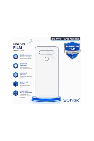 Schitec Lg K41s Uyumlu Arka Yüzey Hidrojel Koruyucu Film 48851868