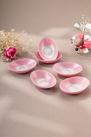Emsan Pastel 6 Parça Cam Gondol 12 Cm Pembe Pembe