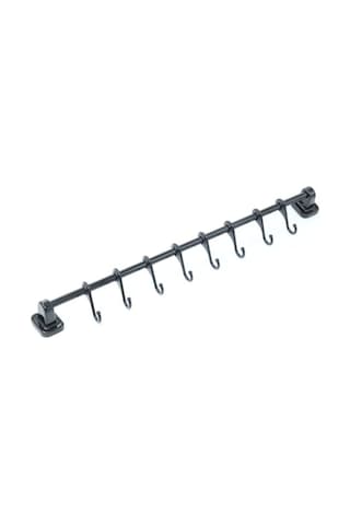 Güçlü Yapıştırma 8 Li Askı Rayı (55 cm) Siyah Güçlü Yapıştırma 8 Li Askı Rayı (55 cm) Siyah
