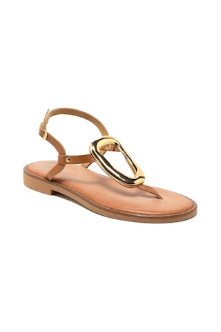3 Nude Sandalet Kadın 22035 Myconian 2025 Greek Sandal 3 Nude