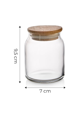 Myrina Etiketli 12'li Ahşap Vakumlu Kapaklı Baharatlık Takımı 300ml X12 Diğer
