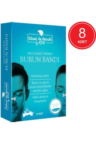 Rituel De Beaute Horlama Azaltıcı Burun Bandı 10'lu x 8 Paket