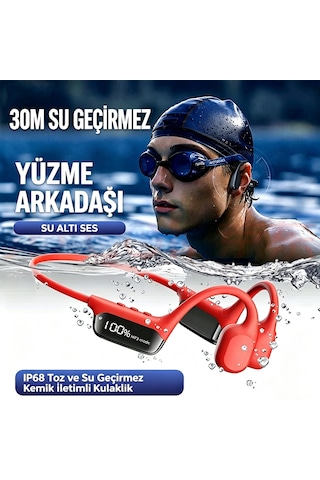 Tekoo Kemik İletimli Bluetooth 5.4 Kablosuz Kulak Arkası Kulaklık