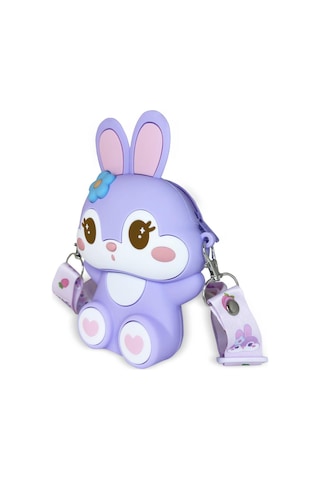 Ogi Mogi Toys Silikon Mor Tavşan Omuz Çantası