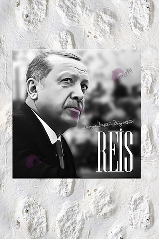 Recep Tayyip Erdoğan Cumhurbaşkanı Başkan Erdoğan Rte Kanvas Tablo 7 Farklı Ölçü