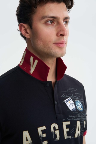 AR-MA Arma Erkek Regular Fit Likralı Pike Polo Yaka Tişört Y27374308601 001