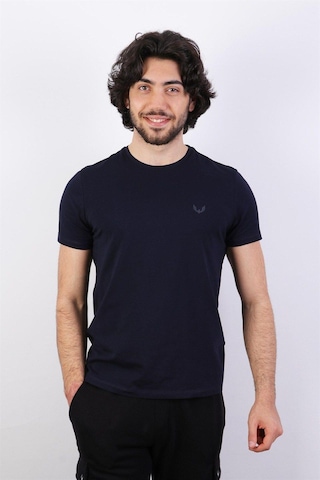 Rich Erkek Logo Baskılı T-shirt %100 Pamuk Tişört SIYAH