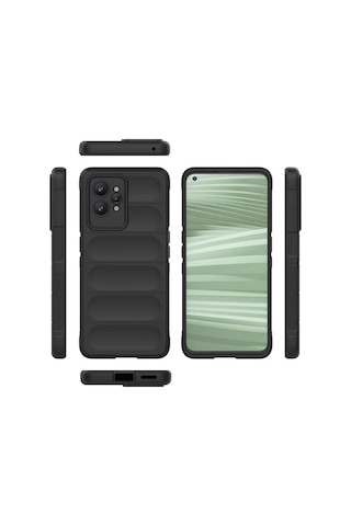 Realme GT2 Pro Uyumlu Silikon Kılıf - Kamera Korumalı Esnek Yeni Nesil Airbag Kapak - Bordo