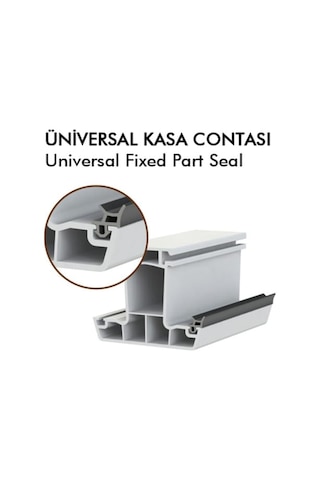 Pimapen Pvc Kapı Pencere Fitili Contası 25 Metre Siyah