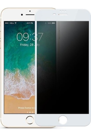 Apple Uyumlu iPhone 7-8 Hayalet Privacy 10D Cam Ekran Koruyucu