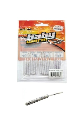 Fujin Baby Worm 5.2 Cm Floating Lrf Silikonu Pearl White Tek Renk-Tek Ebat Fujin Baby Worm 5.2 Cm Floating Lrf Silikonu Pearl White Tek Renk-Tek Ebat