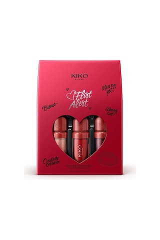Kiko Flirt Alert Mini Kisses Maxi Shine Kit 3d Hydra Lip Gloss