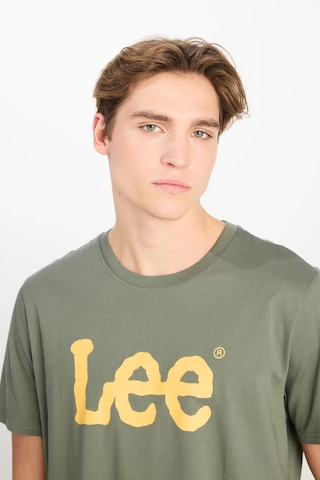 Regular Fit Grafik Baskılı T-shirt Khaki Renkli