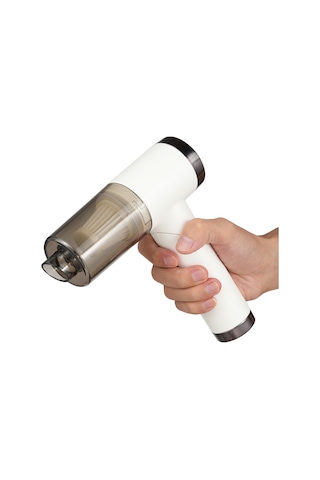 Wezone Oto El Fırçası Süpürge, 6000pa Güçlü Emme Ve Üfleme, 4000mah Pil, Katlanabilir Tasarım Beyaz Beyaz