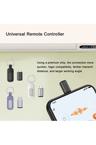 Ev Akıllı Telefon Evrensel Uzaktan Kumanda Cep Telefonu Kızı Siyah
