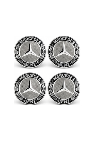 Mercedes Jant Göbeği Göbek Kapağı 4 Adet Jant Orta Kapak
