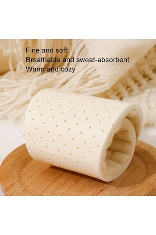 Sones 1 Çift Yün Kış Yumuşak Koku Önleyici Lateks Sıcak Kalın Dolgulu Yüksek Elastik Şok Emici Tabanlık, Beden: 38-39 Bej