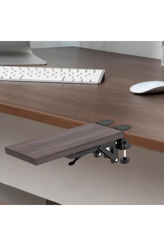 Suntek Ahşap Bilgisayar Kol Dayanağı Bilek Mouse Pad Kahve