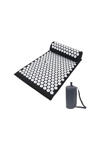 Moveevo Siyah Akupunktur Masajlı Fizyoterapi Matı - Yoga Ve Jimnastik İçin Akne Meridian Derman Matı Çok Renkli