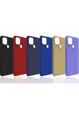 Realme C25 Kılıf Zore Biye Silikon-Kırmızı