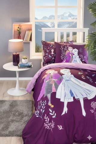Özdilek Frozen Natural Disney Lisanslı Lastikli Fitted Çarşaf Çocuk Nevresim Takımı Tek Kişilik - Lila Lila