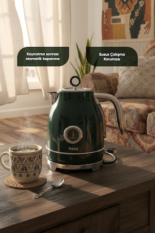 Fressi FR-KT05 1.7 L Isı Göstergeli Retro Kettle