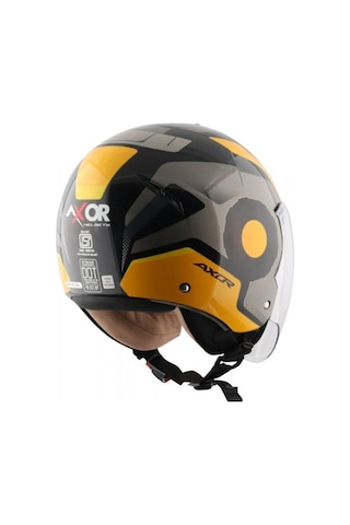Axor Striker Ultron Açık Kask Siyah-sarı Siyah - Sarı