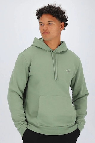 Lacoste Men's Classic Fit Kapüşonlu Yaka Organik Pamuk Erkek Sweatshirt Açık Yeşil
