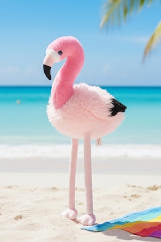 Pembe Peluş Flamingo Hediyelik Oyuncak Yumuşak Çocuk Odası Dekorasyon Pembe